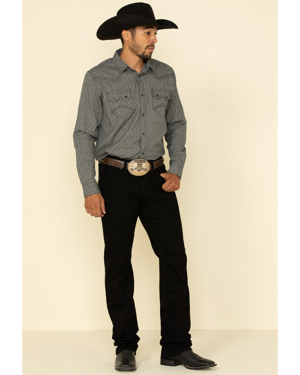 Cody James Men's Night Rider Wash Jackson Slim Stackable Straight Stretch Denim Jeans