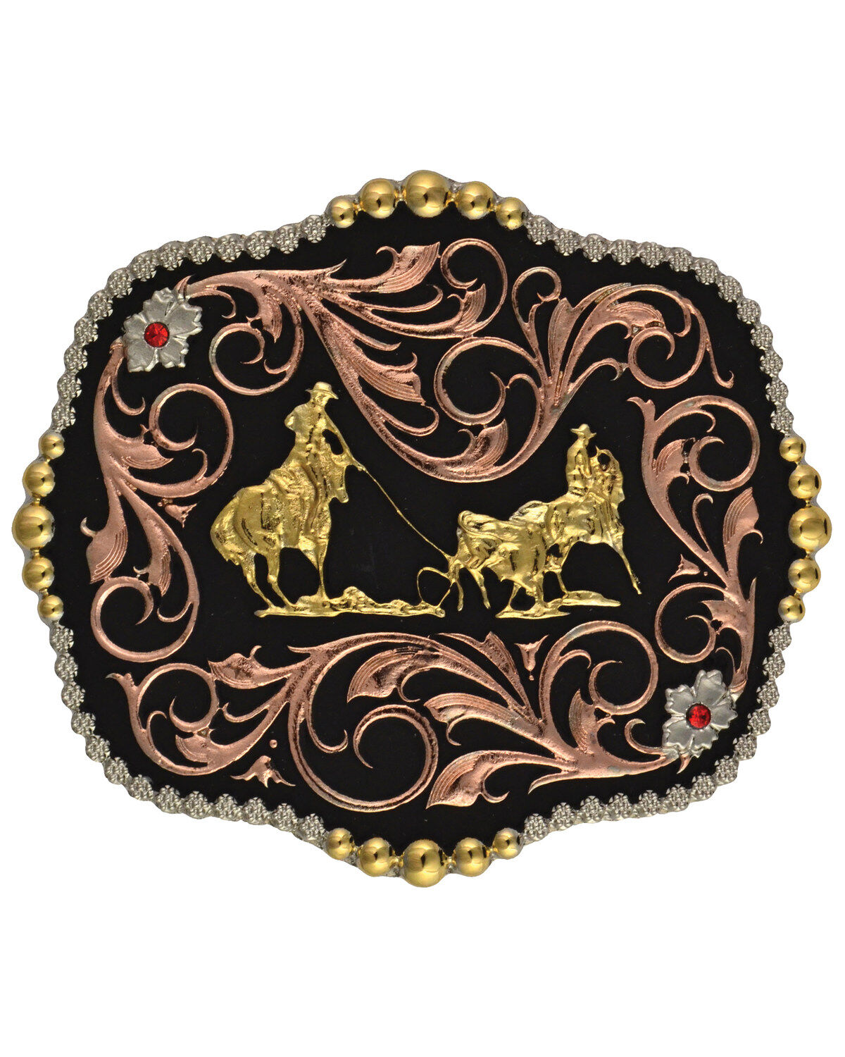 Montana Silversmiths Team Roper Scalloped Belt Buckle 1 77857-montana-silversmiths-team-roper-scalloped-belt-buckle-1.jpg