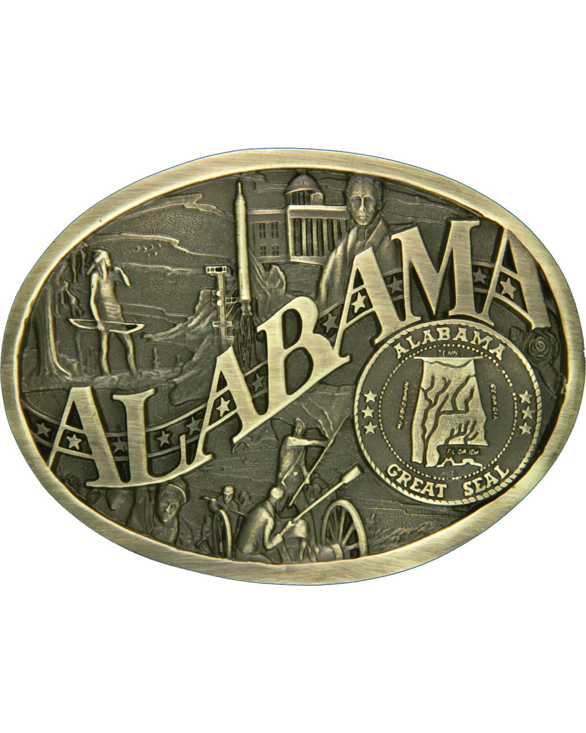 Montana Silversmiths Alabama State Heritage Attitude Belt Buckle