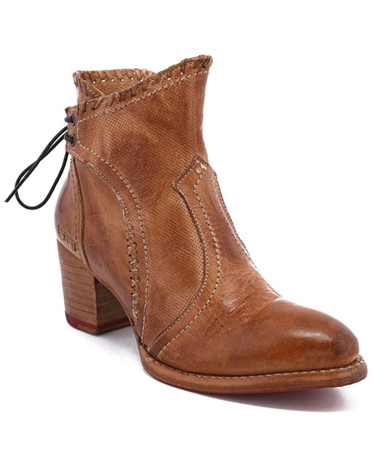 Bed Stu Women's Bia Braided Trim Booties - Round Toe