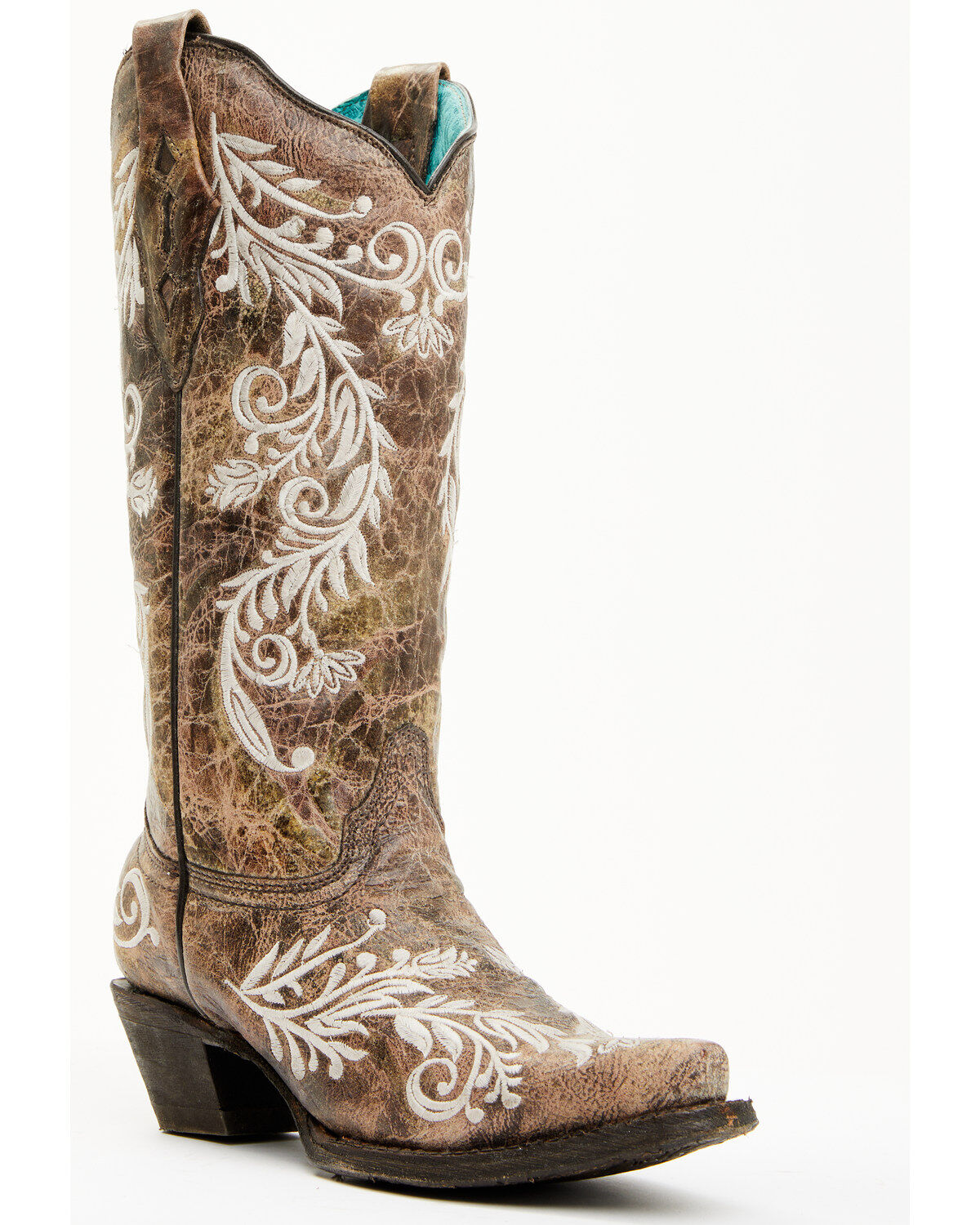 Corral Women's Blacklight Embroidered Western Boots - Snip Toe