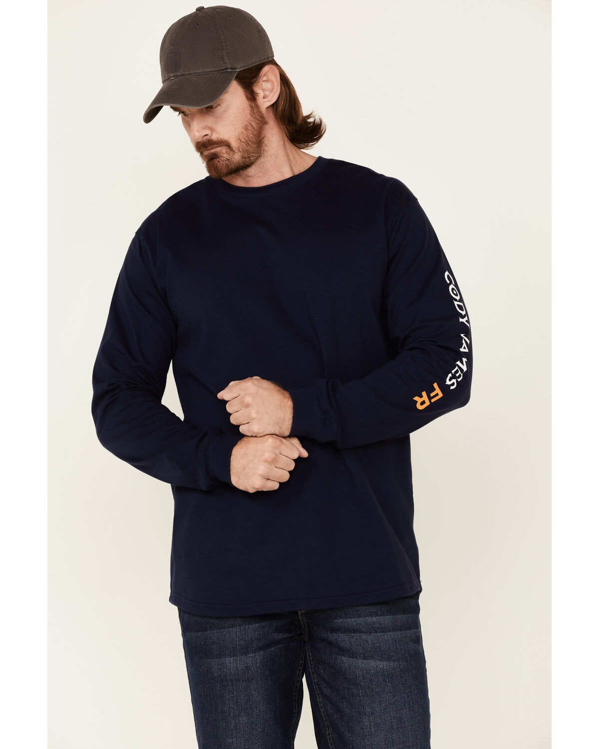 Cody James Men's FR Logo Long Sleeve Work T-Shirt