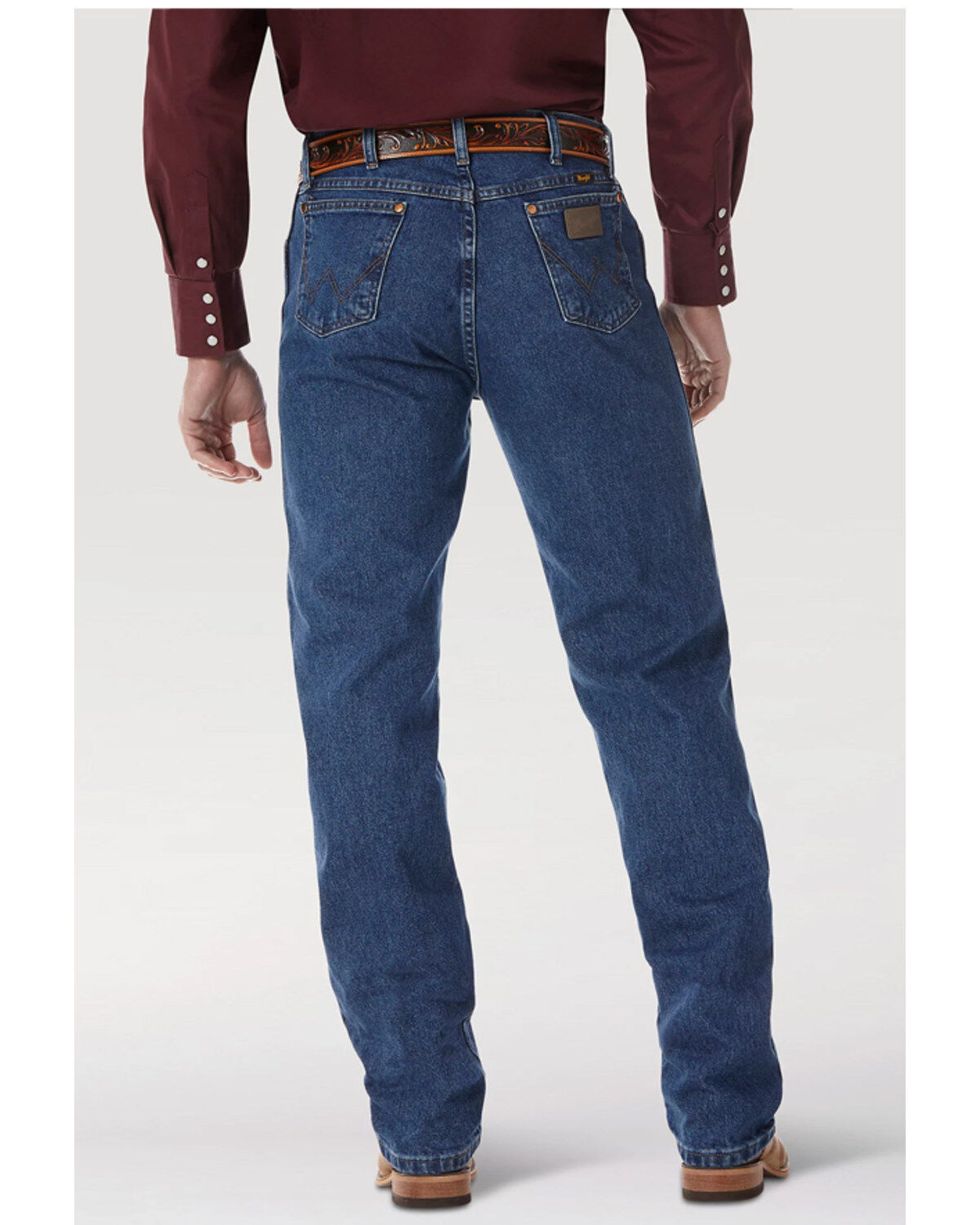 Wrangler Men's Medium Wash High Rise Original Cowboy Bootcut Jeans