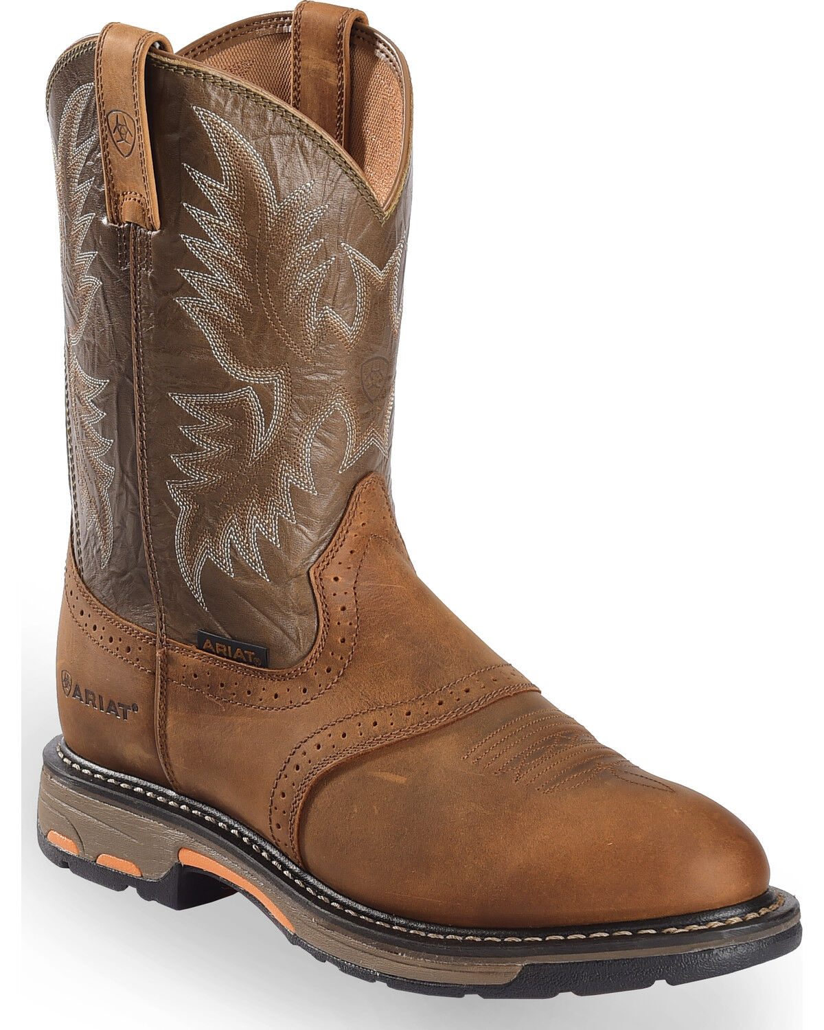 Ariat Men's WorkHog&reg; Pull On Work Boots - Soft Toe