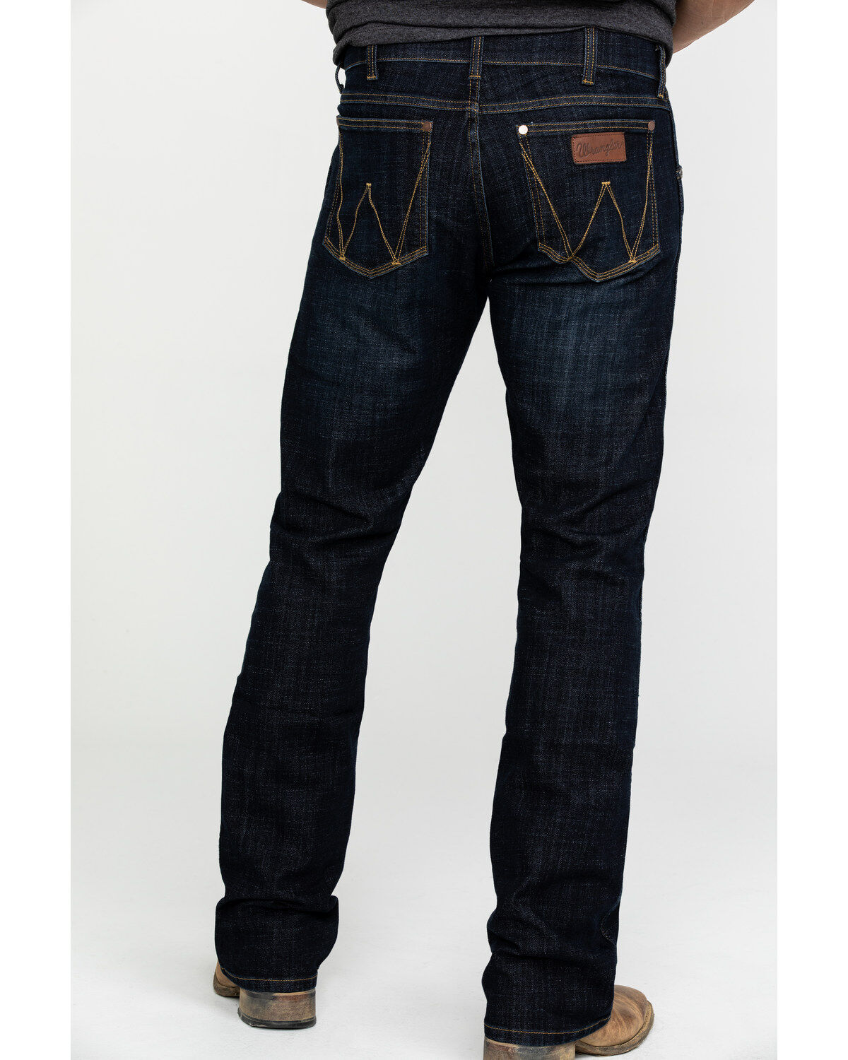 Wrangler Retro Men's Dax Dark Stretch Slim Bootcut Jeans - Long