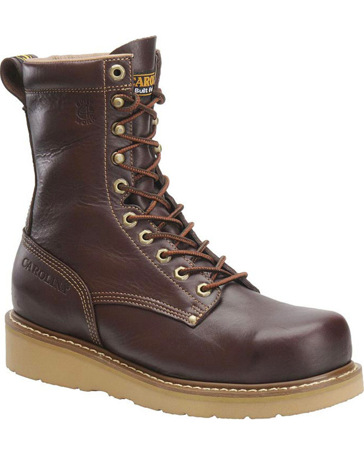 Carolina Men's Dark Brown Amp Hi 8 Work Boots - Steel Toe