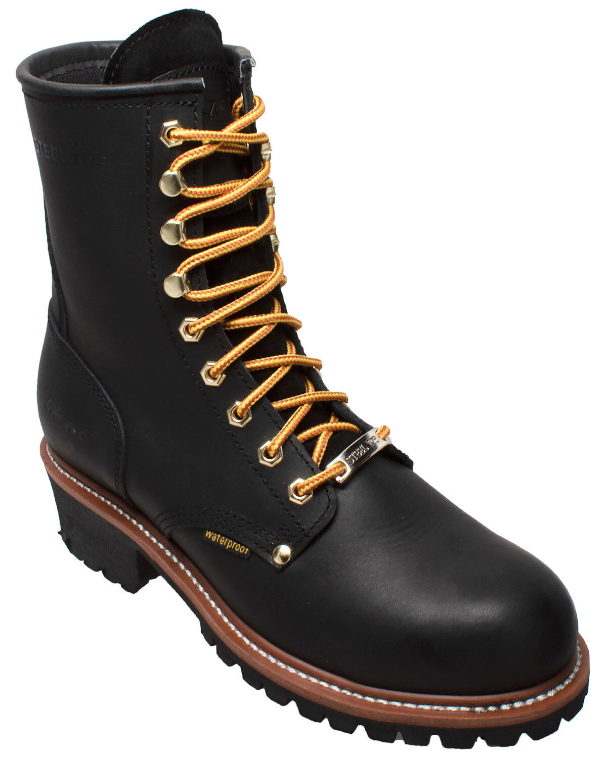 Ad Tec Men's 9 Waterproof Logger Work Boots - Soft Toe