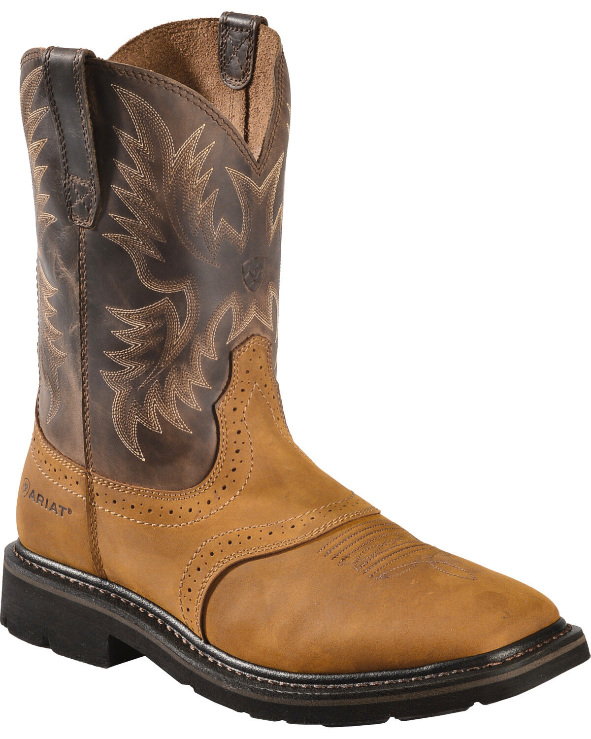 Ariat Men's 10 Sierra Pull-On Western Work Boots - Square Toe