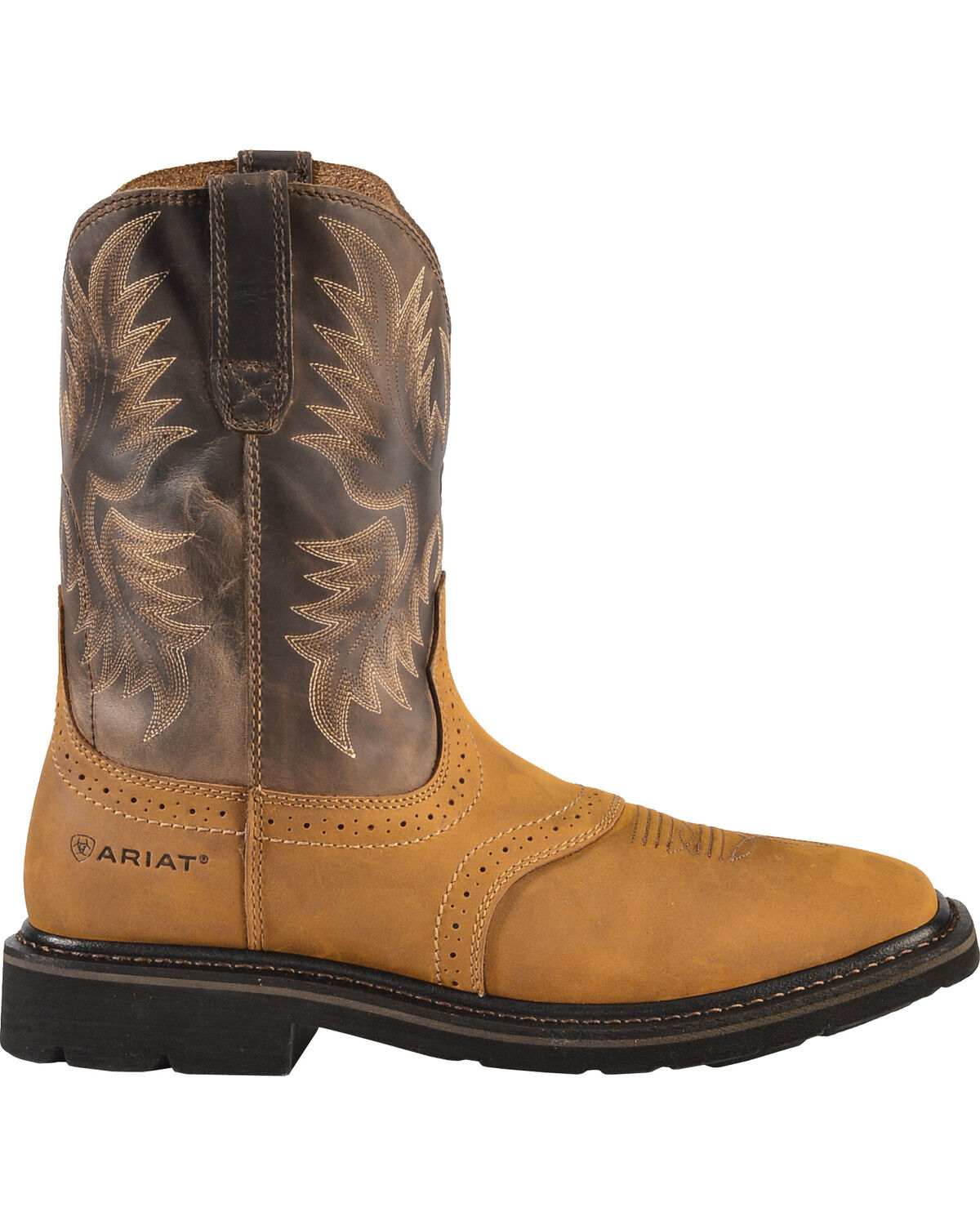 Ariat Men's 10 Sierra Pull-On Western Work Boots - Square Toe