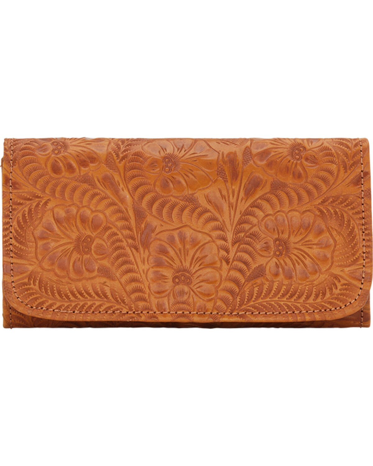 American West Women's Tri-Fold Wallet with Snap Closure