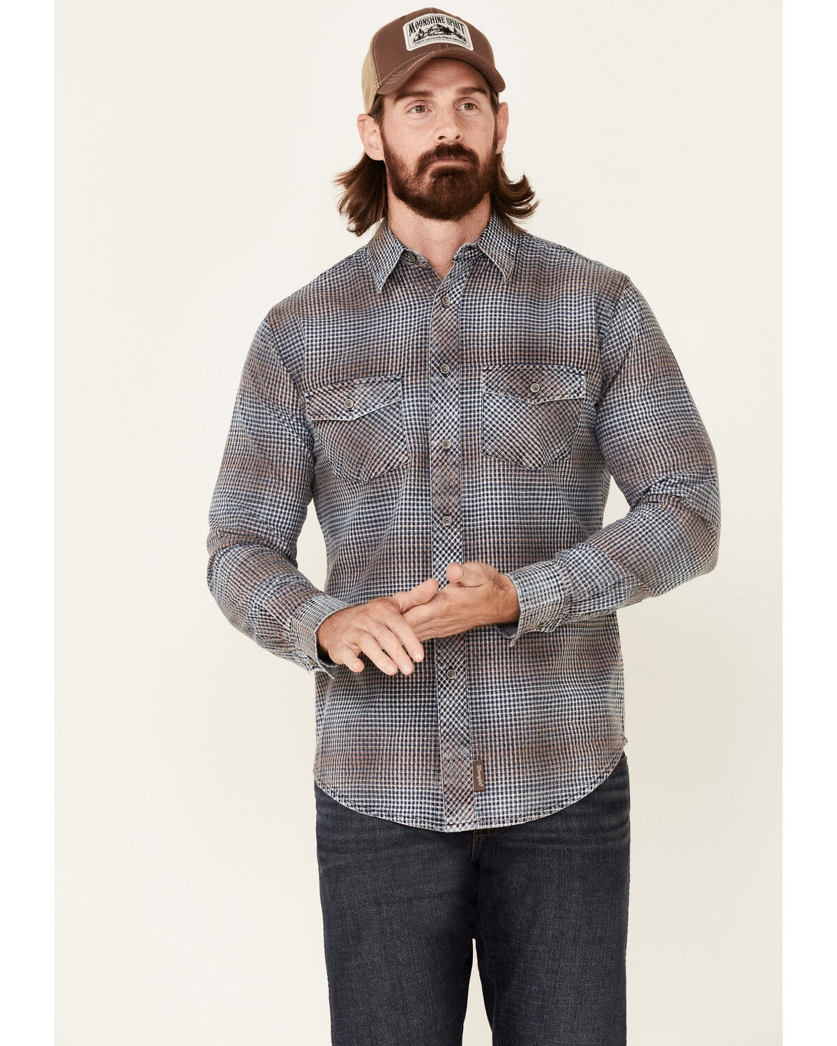 Wrangler Retro Men's Premium Check Plaid Button Down Western Shirt 1 98533-wrangler-retro-men-s-premium-check-plaid-button-down-western-shirt-1.jpg