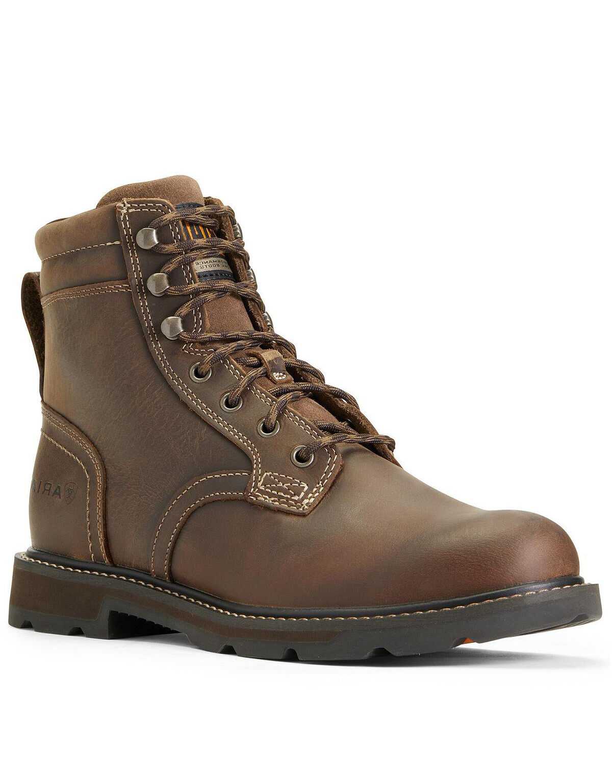 Ariat Men's Groundbreaker 6 Lace-Up Work Boots - Soft Toe